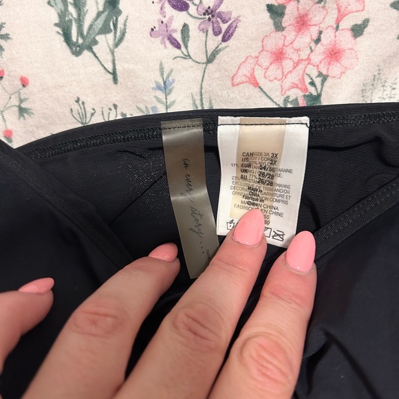 ⭐️3 for $15-Black longline bikini top with ruffles - Picture 4 of 4